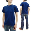 Load image into Gallery viewer, Buzz Rickson T-shirt Men's Short Sleeve Loopwheel Plain Pocket Tee BR78711 Navy-Blue
