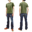 Load image into Gallery viewer, Buzz Rickson T-shirt Men's Plain T shirt Short Sleeve Loopwheel Tee BR78960 149 Olive