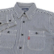 Load image into Gallery viewer, Studio D'artisan Hickory Shirt Men's Long Sleeve 14 Oz. Heavy Japanese Hickory Stripe Work Shirt D5335H