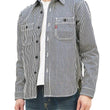 Load image into Gallery viewer, Studio D'artisan Hickory Shirt Men's Long Sleeve 14 Oz. Heavy Japanese Hickory Stripe Work Shirt D5335H