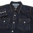 Load image into Gallery viewer, Studio D'artisan Denim Western Shirt Men's Long Sleeve 14 Oz. Heavy Japanese Solid Denim Shirt D5571