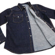 Load image into Gallery viewer, Studio D'artisan Denim Western Shirt Men's Long Sleeve 14 Oz. Heavy Japanese Solid Denim Shirt D5571