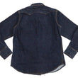 Load image into Gallery viewer, Studio D'artisan Denim Western Shirt Men's Long Sleeve 14 Oz. Heavy Japanese Solid Denim Shirt D5571
