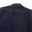 Load image into Gallery viewer, Studio D'artisan Denim Western Shirt Men's Long Sleeve 14 Oz. Heavy Japanese Solid Denim Shirt D5571