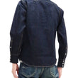 Load image into Gallery viewer, Studio D'artisan Denim Western Shirt Men's Long Sleeve 14 Oz. Heavy Japanese Solid Denim Shirt D5571