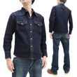 Load image into Gallery viewer, Studio D'artisan Denim Western Shirt Men's Long Sleeve 14 Oz. Heavy Japanese Solid Denim Shirt D5571