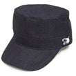 Load image into Gallery viewer, Studio D'artisan Denim Work Cap Men's Adjustable Flat Top Railroad Engineer Hat D7222