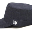 Load image into Gallery viewer, Studio D'artisan Denim Work Cap Men's Adjustable Flat Top Railroad Engineer Hat D7222