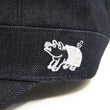 Load image into Gallery viewer, Studio D'artisan Denim Work Cap Men's Adjustable Flat Top Railroad Engineer Hat D7222