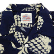 Load image into Gallery viewer, Duke Kahanamoku Men's Cotton Hawaiian Shirt Pineapple Short Sleeve Aloha Shirt DK37811 Navy-Blue
