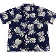 Load image into Gallery viewer, Duke Kahanamoku Men's Cotton Hawaiian Shirt Pineapple Short Sleeve Aloha Shirt DK37811 Navy-Blue