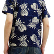 Load image into Gallery viewer, Duke Kahanamoku Men's Cotton Hawaiian Shirt Pineapple Short Sleeve Aloha Shirt DK37811 Navy-Blue