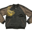 Load image into Gallery viewer, SATORI Japanese Souvenir Jacket Koi Fish Carp Men's Sukajan GSJ-015 Black/Brown