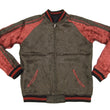 Load image into Gallery viewer, Satori Script Japanese Souvenir Jacket Koi Fish Carp Men's Sukajan GSJR-004 Black/Wine