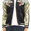 Load image into Gallery viewer, SATORI Japanese Souvenir Jacket Wolf Men's Sukajan GSJR-006 Black/Gold