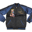 Load image into Gallery viewer, SATORI Japanese Souvenir Jacket GSJR-010 Geisha Skull Men's Sukajan Black/Navy