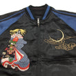 Load image into Gallery viewer, SATORI Japanese Souvenir Jacket GSJR-010 Geisha Skull Men's Sukajan Black/Navy