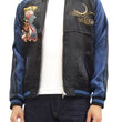 Load image into Gallery viewer, SATORI Japanese Souvenir Jacket GSJR-010 Geisha Skull Men's Sukajan Black/Navy