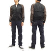 Load image into Gallery viewer, SATORI Japanese Souvenir Jacket GSJR-010 Geisha Skull Men's Sukajan Black/Navy