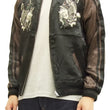 Load image into Gallery viewer, Satori Script Japanese Souvenir Jacket Koi Fish Carps Men's Sukajan GSJR-011 Black/Charcoal-Gray
