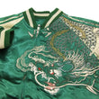 Load image into Gallery viewer, Satori Script Japanese Souvenir Jacket Guanyin Men's Sukajan GSJR-013 Green/Beige