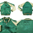 Load image into Gallery viewer, Satori Script Japanese Souvenir Jacket Guanyin Men's Sukajan GSJR-013 Green/Beige