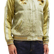 Load image into Gallery viewer, Satori Script Men's Japanese Souvenir Jacket Hawk Sukajan GSJR-018 Beige/Gold