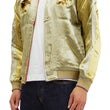 Load image into Gallery viewer, Satori Script Men's Japanese Souvenir Jacket Hawk Sukajan GSJR-018 Beige/Gold