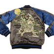 Load image into Gallery viewer, Satori Script Men's Japanese Souvenir Jacket Shoki Sukajan GSJR-019 Charcoal-Gray/Navy