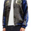 Load image into Gallery viewer, Satori Script Men's Japanese Souvenir Jacket Shoki Sukajan GSJR-019 Charcoal-Gray/Navy