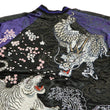 Load image into Gallery viewer, Satori Script Men's Japanese Souvenir Jacket Dragon and Tiger Sukajan GSJR-020 Black/Dark-Blue