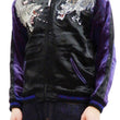 Load image into Gallery viewer, Satori Script Men's Japanese Souvenir Jacket Dragon and Tiger Sukajan GSJR-020 Black/Dark-Blue