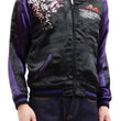 Load image into Gallery viewer, Satori Script Men's Japanese Souvenir Jacket Geisha Oiran Sukajan GSJR-021 Black/Dark-Blue
