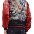 Load image into Gallery viewer, Satori Script Men's Japanese Souvenir Jacket Dragon Embroidered Sukajan GSJR-022 Black/Wine