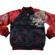 Load image into Gallery viewer, Satori Script Men's Japanese Souvenir Jacket Dragon Embroidered Sukajan GSJR-022 Black/Wine