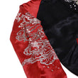 Load image into Gallery viewer, Satori Script Men's Japanese Souvenir Jacket Dragon Embroidered Sukajan GSJR-022 Black/Wine