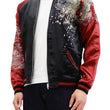 Load image into Gallery viewer, Satori Script Men's Japanese Souvenir Jacket Dragon Embroidered Sukajan GSJR-022 Black/Wine