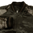 Load image into Gallery viewer, Satori Script Men's Japanese Souvenir Jacket Koi Fish Carp Sukajan GSJR-023 Black/Charcoal-Gray