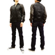Load image into Gallery viewer, Satori Script Men's Japanese Souvenir Jacket Koi Fish Carp Sukajan GSJR-023 Black/Charcoal-Gray