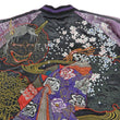 Load image into Gallery viewer, Satori Script Men's Japanese Souvenir Jacket Geisha Skull Sukajan GSJR-024 Black/Purple