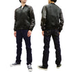Load image into Gallery viewer, Satori Script Men's Japanese Souvenir Jacket Geisha Skull Sukajan GSJR-024 Black/Purple