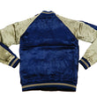 Load image into Gallery viewer, Satori Script Men's Japanese Souvenir Jacket Wolf with Moon Sukajan GSJR-025 Black/Dark-Blue