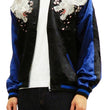 Load image into Gallery viewer, Satori Script Men's Japanese Souvenir Jacket Wolf with Moon Sukajan GSJR-025 Black/Dark-Blue