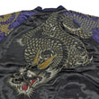 Load image into Gallery viewer, Satori Script Men's Japanese Souvenir Jacket Dragon Embroidered Sukajan GSJR-026 Black/Navy-Blue