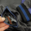 Load image into Gallery viewer, Satori Script Men's Japanese Souvenir Jacket Dragon Embroidered Sukajan GSJR-026 Black/Navy-Blue