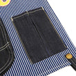 Load image into Gallery viewer, Lee Denim Wall Hanging Pockets Logo Graphic Connectable Organizer with Multipurpose Pockets LA0555-99 Deep Blue Indigo/Hickory-Stripe