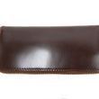 Load image into Gallery viewer, Men's Casual Leather Long Wallet Barns Outfitters Cordovan Zip Around Wallet LE-4318 Chocolate-Brown
