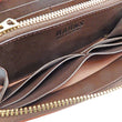Load image into Gallery viewer, Men's Casual Leather Long Wallet Barns Outfitters Cordovan Zip Around Wallet LE-4318 Chocolate-Brown