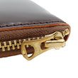 Load image into Gallery viewer, Men's Casual Leather Long Wallet Barns Outfitters Cordovan Zip Around Wallet LE-4318 Chocolate-Brown