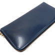 Load image into Gallery viewer, Men's Casual Leather Long Wallet Barns Outfitters Cordovan Zip Around Wallet LE-4318 Dark-Blue
